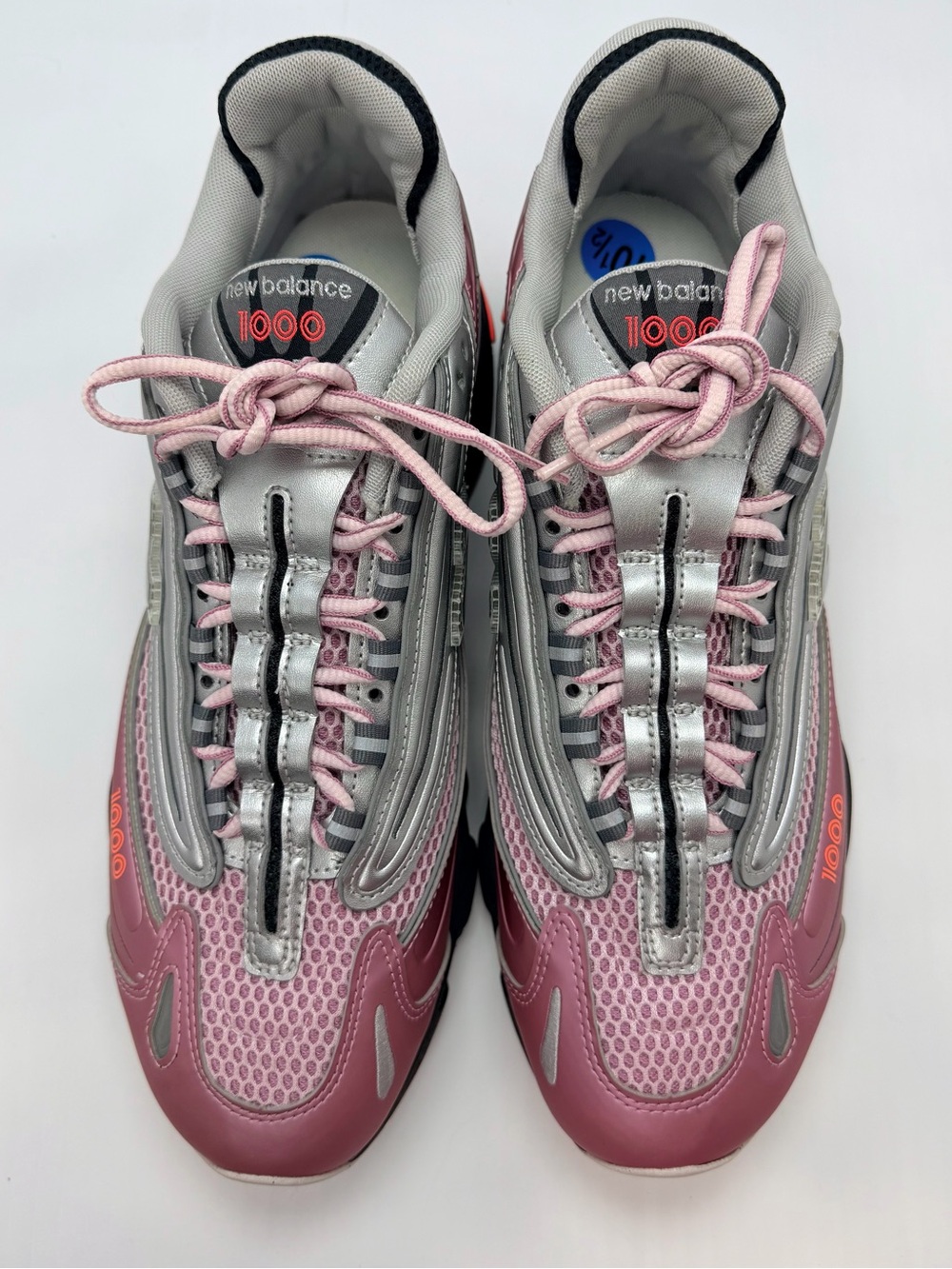 New Balance 1000 Pink Taffy Silver Metallic M1000U Women's 12 / Men's 10.5 NEW - Picture 4 of 16